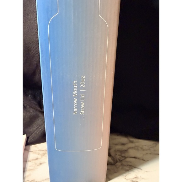 NIB RAINBOW IRON FLASK 20OZ WATER BOTTLE WITH 3 LIDS & A 5 PK STRAWS (2875) - Picture 8 of 11